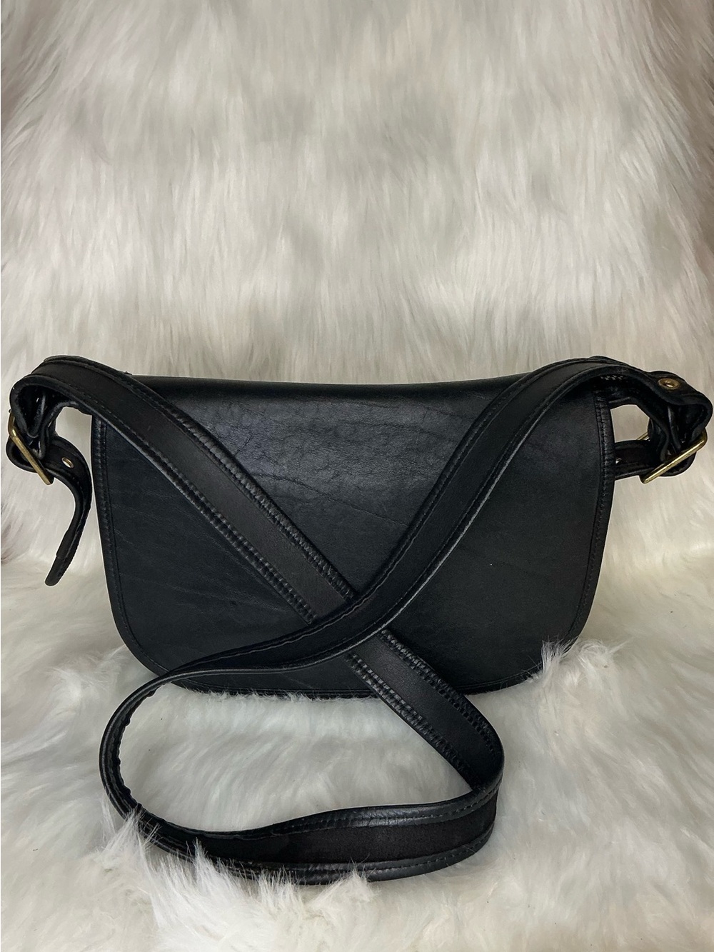 Vintage Coach Bag Patricia Legacy Black Leather Shoulder Purse